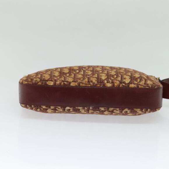 DIOR Trotter Canvas Shoulder Bag Red Gold - Picture 9 of 11